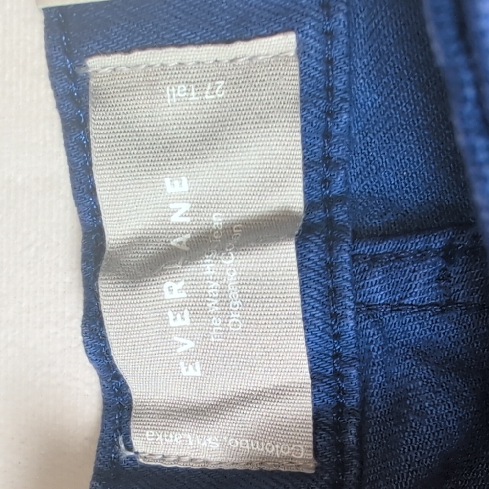 Everlane The Way-High Jean Straight Blue Dyed 27 Tall - Picture 3 of 12
